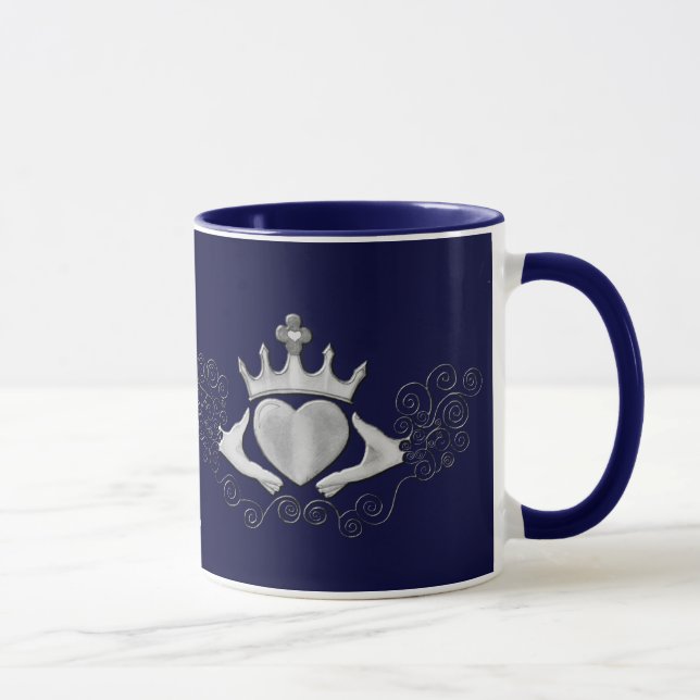 The Claddagh (Silver) Mug (Right)