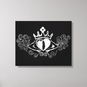 The Claddagh (White) Canvas Print