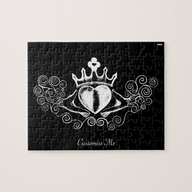 The Claddagh (White) Jigsaw Puzzle (Horizontal)