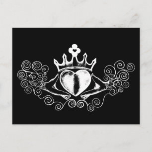The Claddagh (White) Postcard