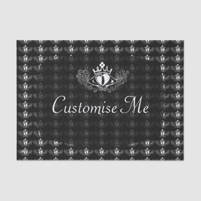 The Claddagh (White) Tissue Paper (Front)