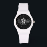 The Claddagh (White) Watch<br><div class="desc">The Claddagh's distinctive design features two hands clasping a heart, and usually surmounted by a crown. The elements of this symbol are often said to correspond to the qualities of love (the heart), friendship (the hands), and loyalty (the crown). Often given in ring form, the Claddagh may be used for...</div>