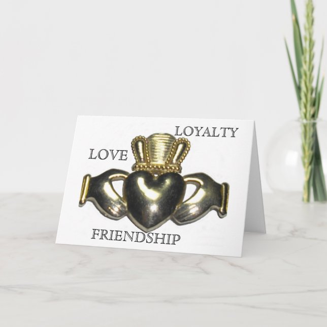 The Claddagh with inside saying Holiday Card (Front)