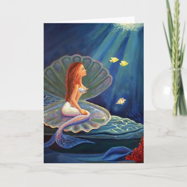 The Clamshell Mermaid - Greeting Card (Front)