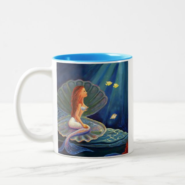 The Clamshell Mermaid - Mug By Susan Rodio Art (Left)