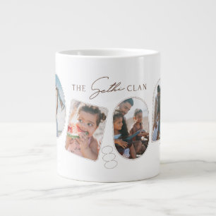 The ___ Clan Personalised Gift Photo Collage Co Large Coffee Mug