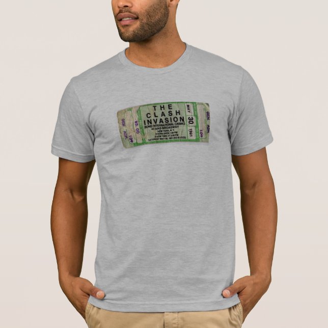 The Clash Bonds Disco ticket stub T-Shirt (Front)