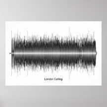 The Clash London Calling Soundwave Art