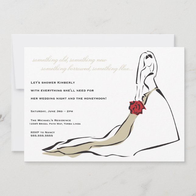The Classic Bride Invitation (Front)