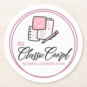 The Classic Coord Round Paper Coaster