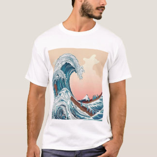 The classic Japanese great Wave off kanagawa T-Shirt