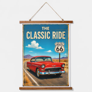 The Classic Ride – Route 66 Vintage Car Wall Art