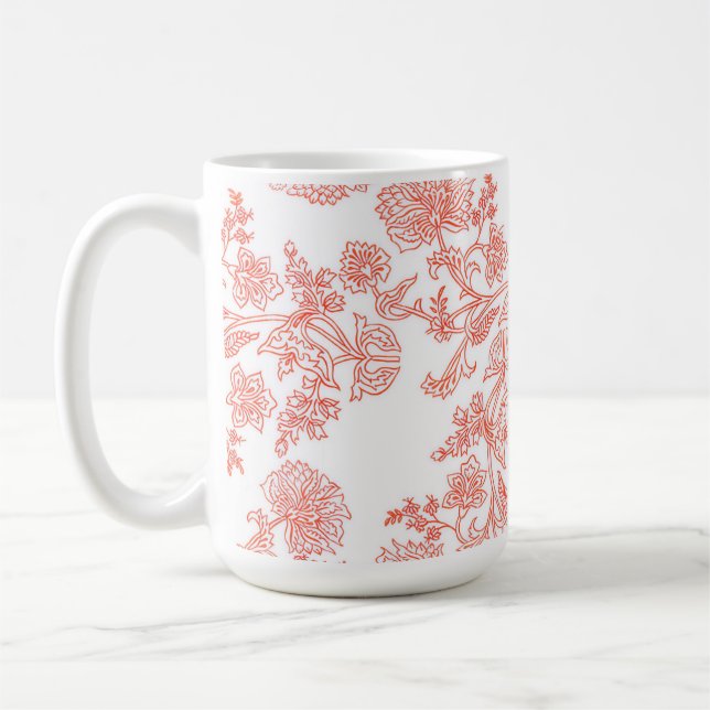 The Classic Toile Floral Coffee Mug (Left)