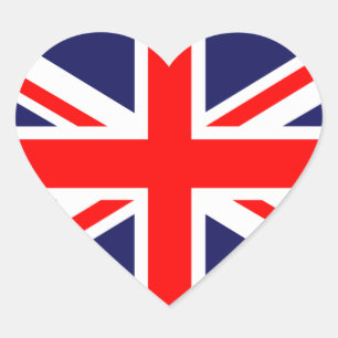 The Classic Union Jack Heart Sticker