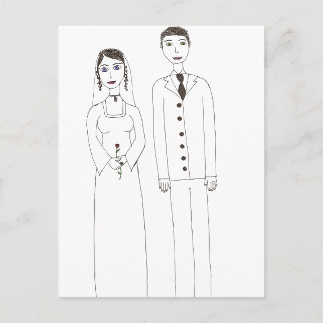 The Classic wedding Postcard (Front)