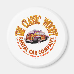 The Classic Woody Rental Car Company Logo Ver 3.0 Magnet