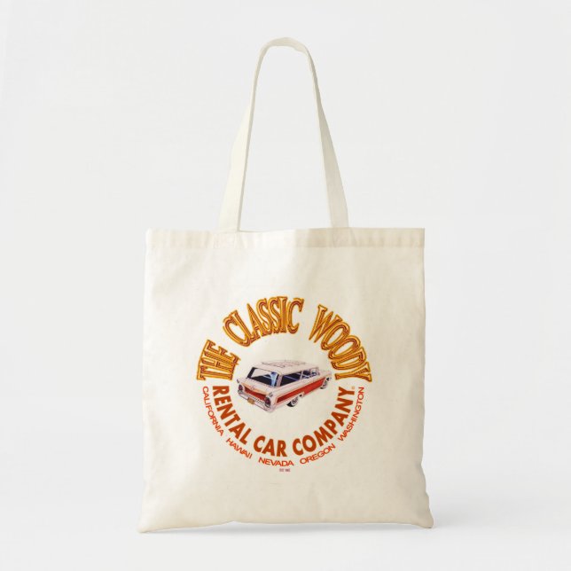 The Classic Woody Rental Car Company Tote Bag (Front)