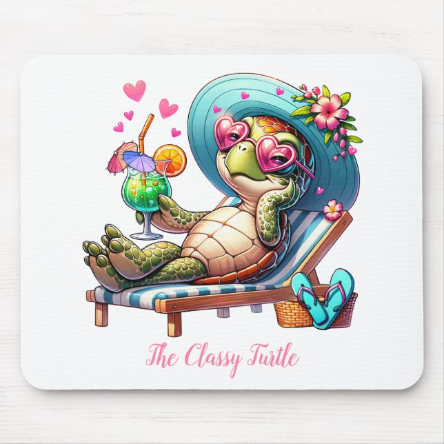 The Classy Turtle Mouse Pad (Front)