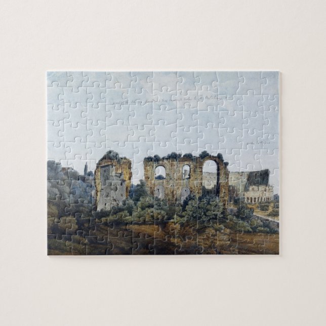 The Claudean Aqueduct and Colosseum, 1778 (w/c ove Jigsaw Puzzle (Horizontal)