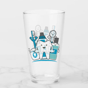 The Clean Teeth Gang Glass