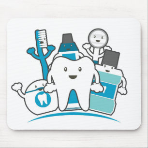 The Clean Teeth Gang Mouse Mat