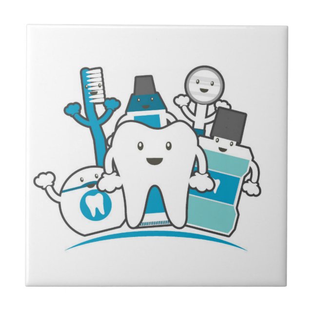 The Clean Teeth Gang Tile (Front)
