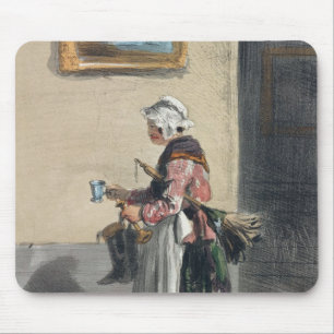 The Cleaning Lady, from 'Les Femmes de Paris' Mouse Mat