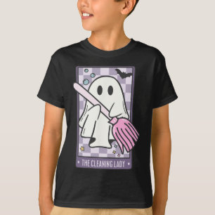 The Cleaning Lady Tarot Card Halloween Housekeeper T-Shirt
