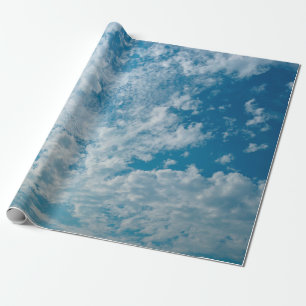 The clear sky during the day when the light passed wrapping paper