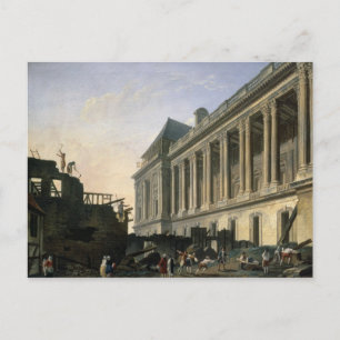 The Clearing of the Louvre colonnade, 1764 Postcard
