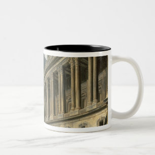 The Clearing of the Louvre colonnade, 1764 Two-Tone Coffee Mug