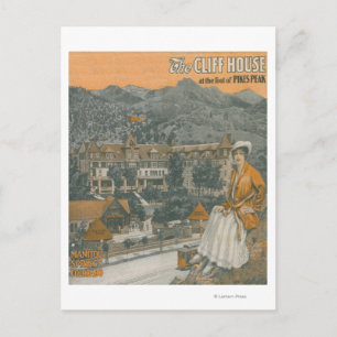 The Cliff House & Pikes Peak Postcard