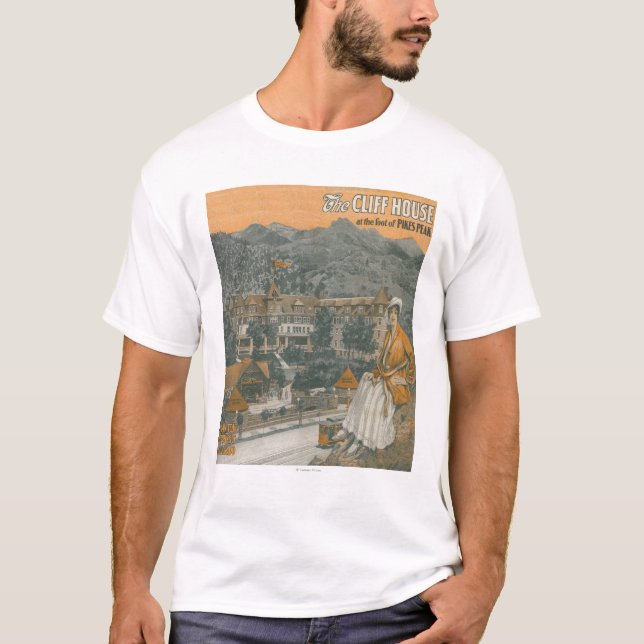 The Cliff House & Pikes Peak T-Shirt (Front)