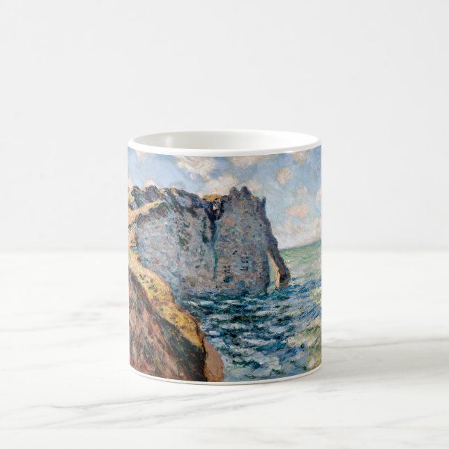 The Cliff of Aval, Monet Coffee Mug (Center)