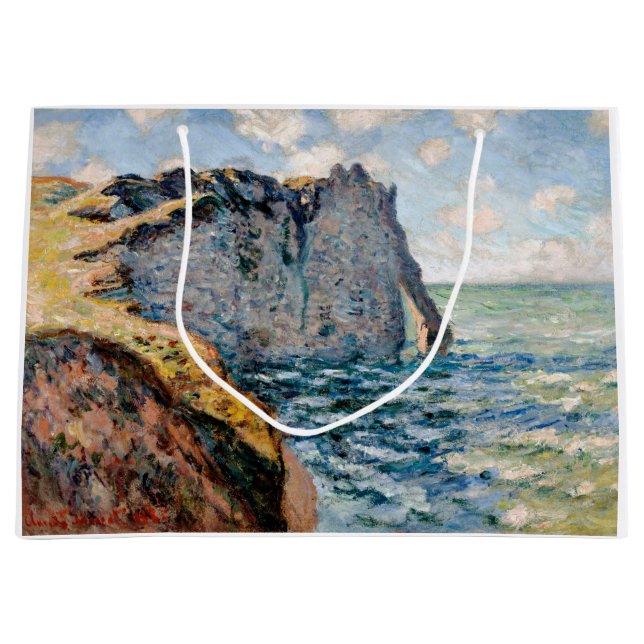 The Cliff of Aval, Monet Large Gift Bag (Front)