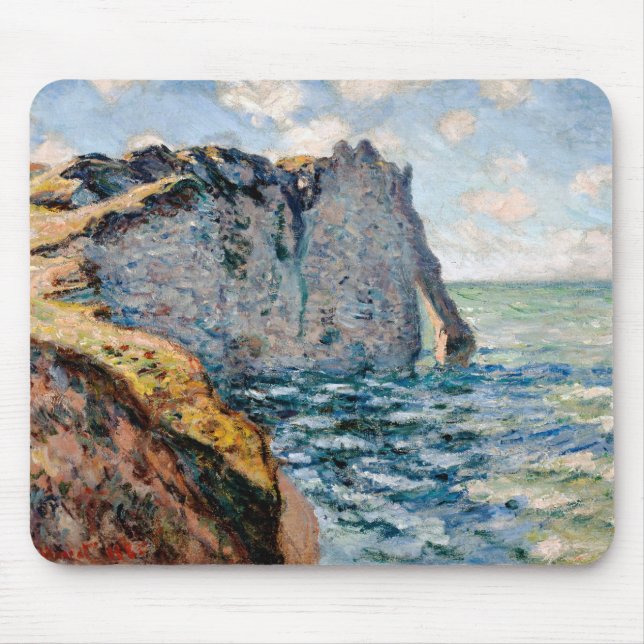 The Cliff of Aval, Monet Mouse Mat (Front)
