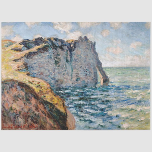 The Cliff of Aval, Monet Tissue Paper (Front)
