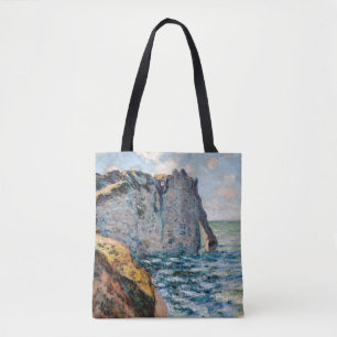 The Cliff of Aval, Monet Tote Bag