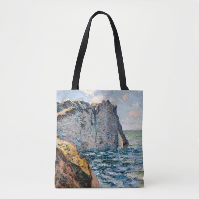 The Cliff of Aval, Monet Tote Bag (Front)