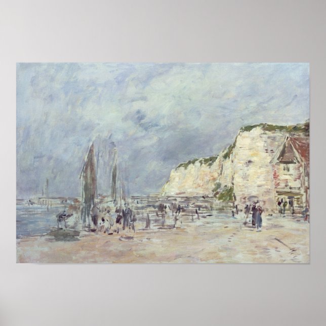 The Cliffs at Dieppe and the 'Petit Paris' Poster (Front)