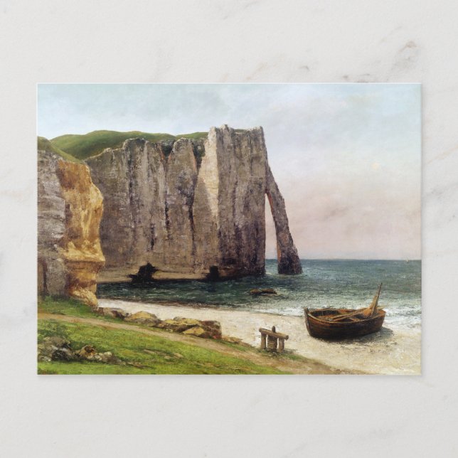 The Cliffs at Etretat, 1869 Postcard (Front)