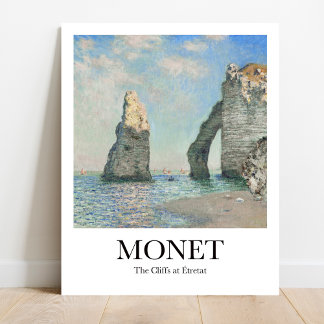 The Cliffs at Étretat by Claude Monet Poster