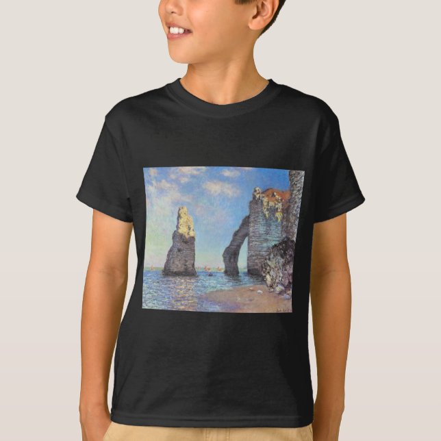 The Cliffs at Etretat - Claude Monet T-Shirt (Front)