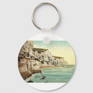The Cliffs, Dover, England classic Photochrom Key Ring