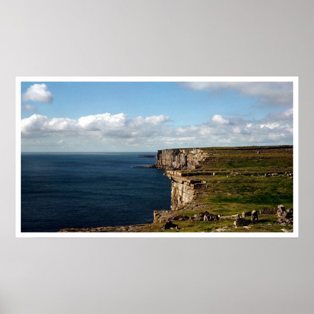 The Cliffs of Dun Aengus Poster (Front)