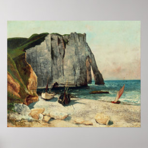 The Cliffs of Etretat, the Port of Avale Poster