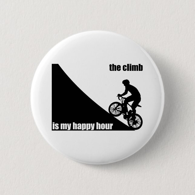 The Climb Is My Happy Hour 6 Cm Round Badge (Front)
