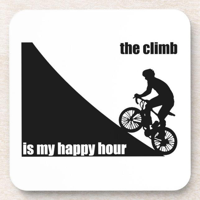 The Climb Is My Happy Hour Coaster (Front)