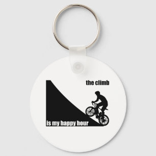 The Climb Is My Happy Hour Key Ring