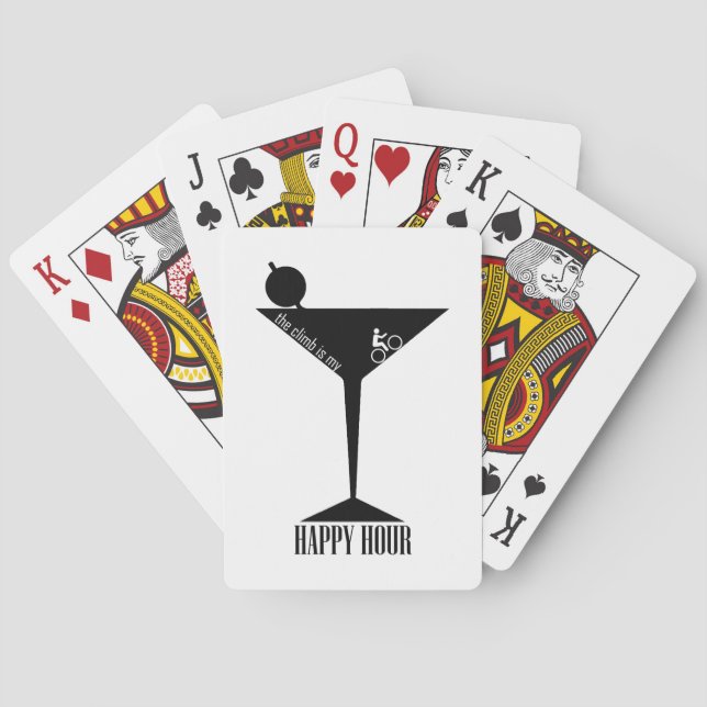 The Climb Is My Happy Hour Playing Cards (Back)